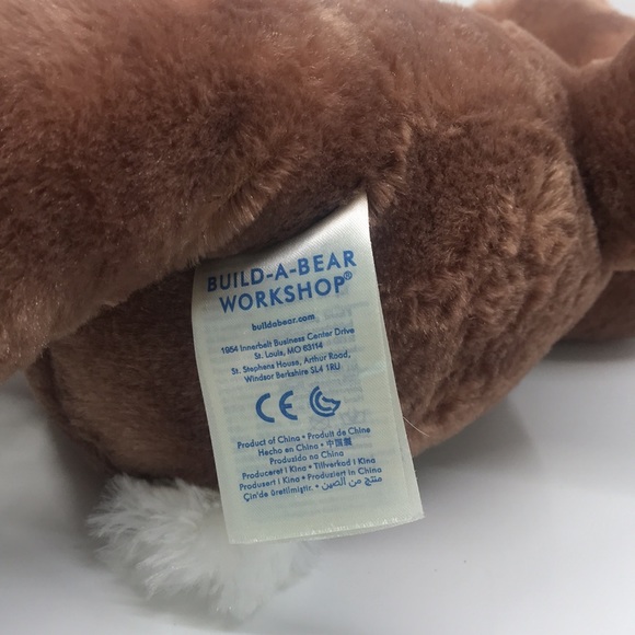 Build A Bear Plush Jumpin Jack Rabbit Mocha Brown Stuffed Animal - Picture 5 of 8